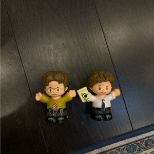 Set of Two Office Character Figurines Fisher Price Little People